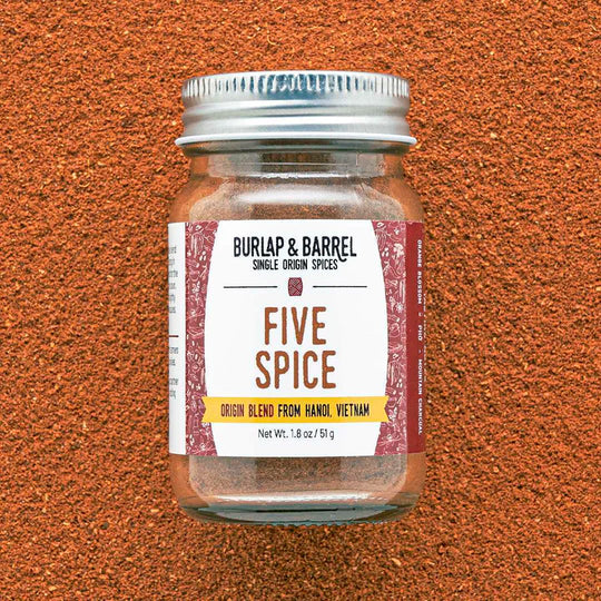 Five Spice Blend from Burlap & Barrel | 1.8 oz glass jar