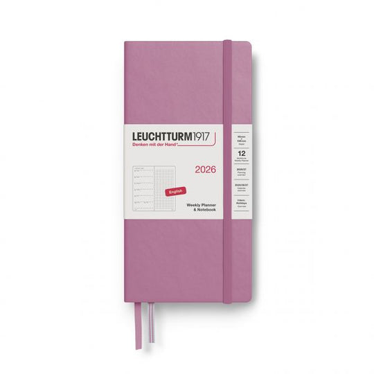 Leuchtturm1917 2026 Weekly Planner & Notes Dotted Wallet Size