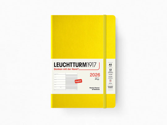 Leuchtturm1917 2026 Weekly Planner & Notebook Softcover A5 Size