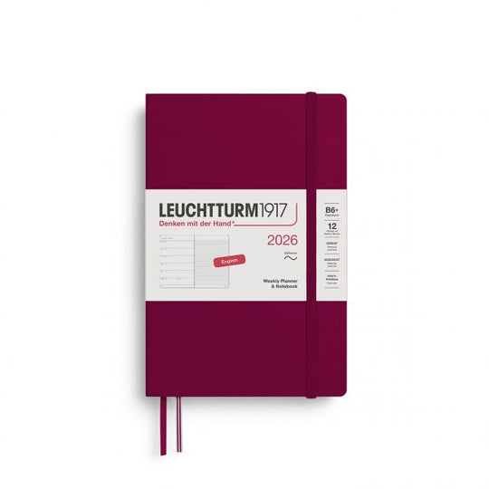 Leuchtturm1917 2026 Weekly Planner & Notes Softcover B6+ Size