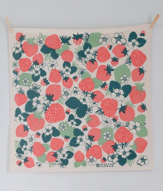 Oversized Strawberry Tea Towel