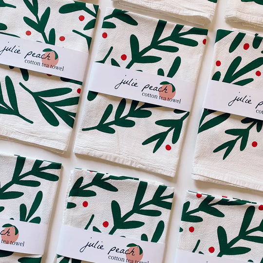 Winter Botanic Tea Towel