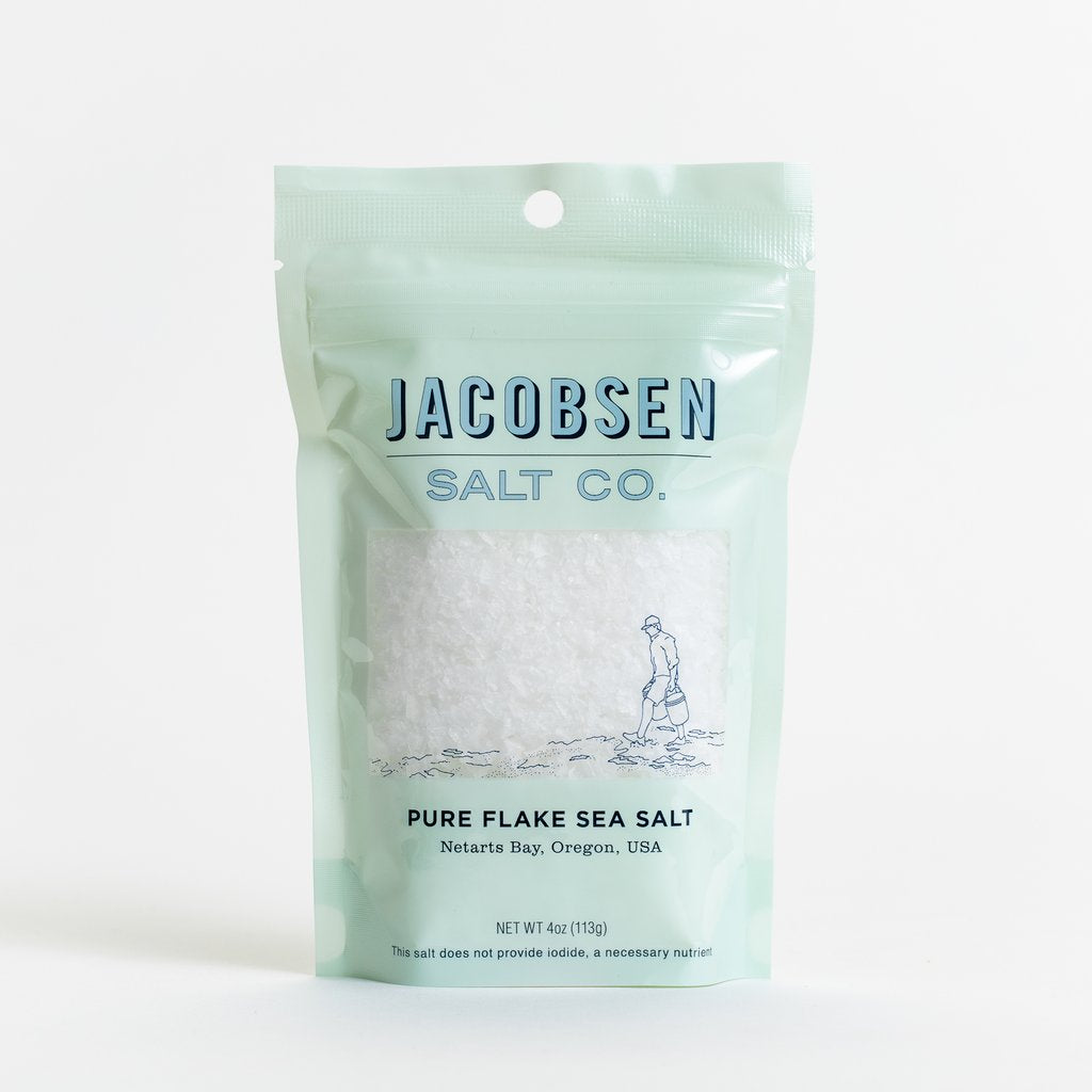 Jacobsen Salt Co. Pure Flake Finishing Salt 4 oz Book Larder